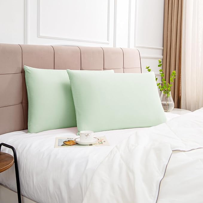 Deep Dream 100% Cotton Standard Pillowcases Set of 2, 600 Thread Count Standard - Image 6