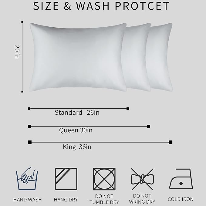 100% Mulberry Silk Pillowcase 2 Pack - Image 7