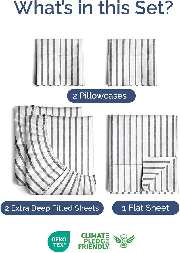 Extra Deep Split King Sheet Set - Image 2