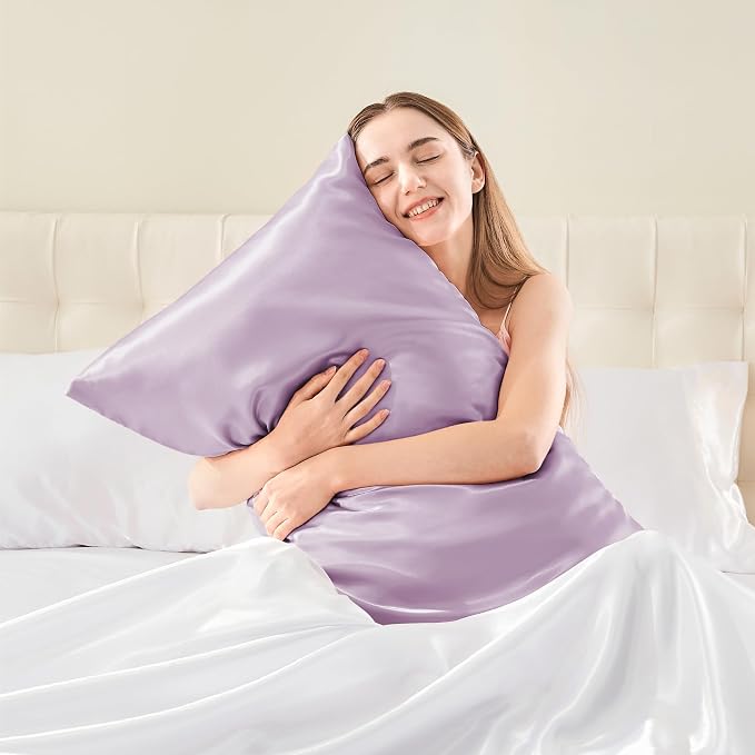 BEDELITE Satin Body Pillow Cover, Super Soft and Cooling Body Pillow Pillowcase - Image 2