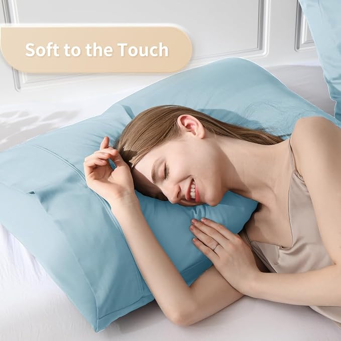 Standard Pillowcases, Cooling Viscose from Bamboo Pillow Covers - Image 3