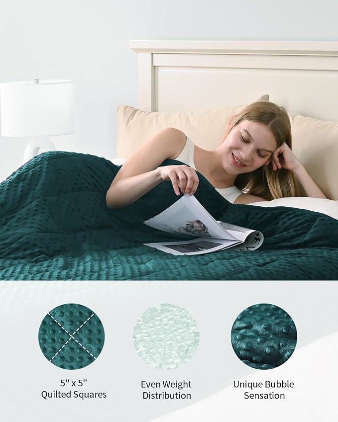 Mr. Sandman Weighted Blanket for Adults Queen Size 20 lbs, Soft Cooling Heavy - Image 3
