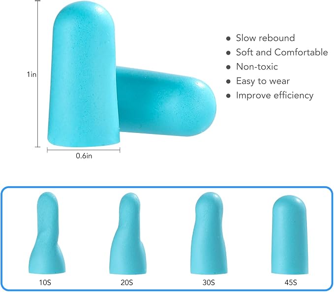 VOISEN 60 Pairs Foam Ear Plugs, Ear Plugs - Image 2