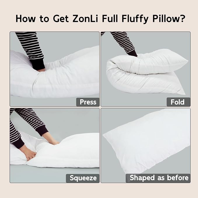 ZonLi Fluffy Body Pillow, Full Body Pillows - Image 7