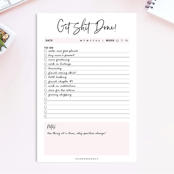 CARDAMONOLY Daily to Do List Notepad - Image 6