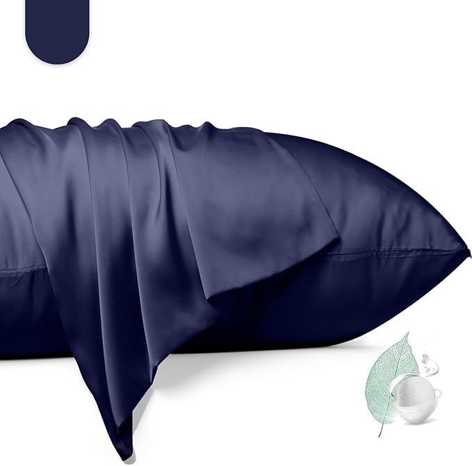 100% Mulberry Silk Pillowcase 2 Pack, Queen Size Silk Pillow Cases by Unknown