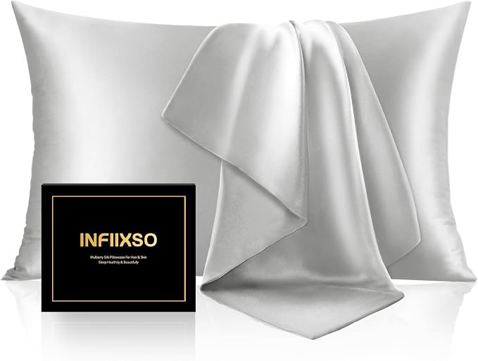 INFIIXSO Mulberry Silk Pillow Case King Size, Silk Pillowcase by INFIIXSO