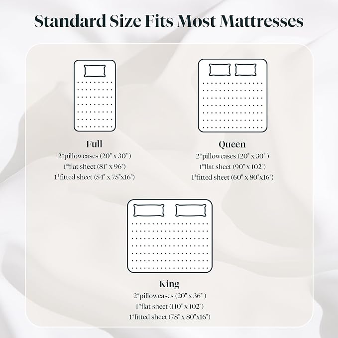 LuxClub Queen Sheet Set, 100% Viscose Derived from Bamboo Cooling Sheets - Image 7