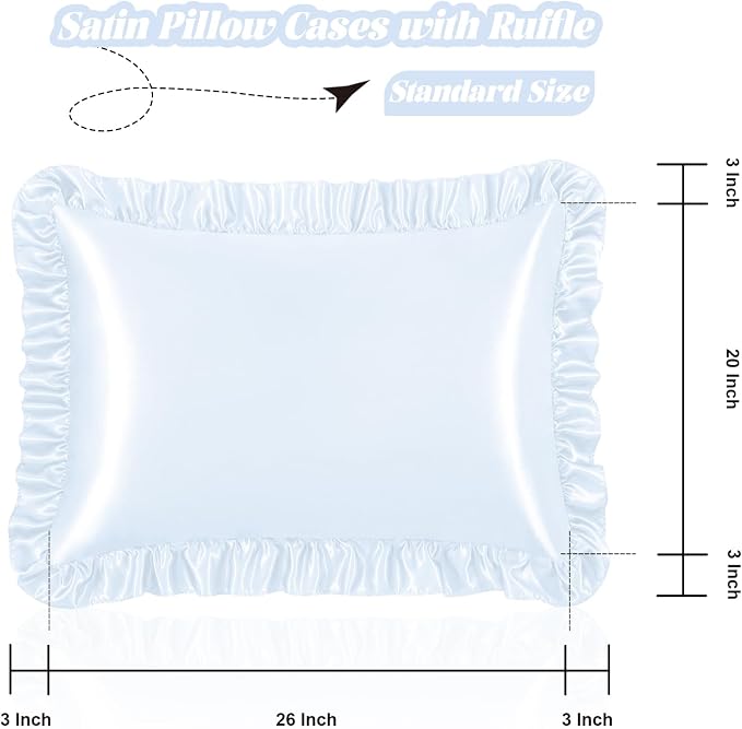 Homiest Ruffle Satin Pillowcase - Image 3