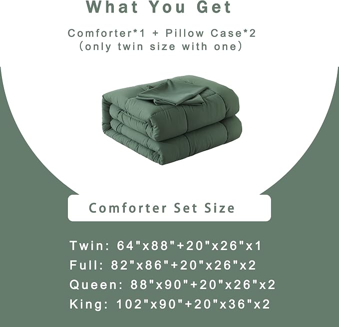 DOWNCOOL King Size Comforter Set -All Season Bedding Comforters Sets - Image 6