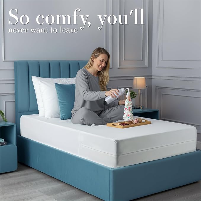 Utopia Bedding Mattress Protector Zippered Twin XL Size, 100% Waterproof Bed - Image 9