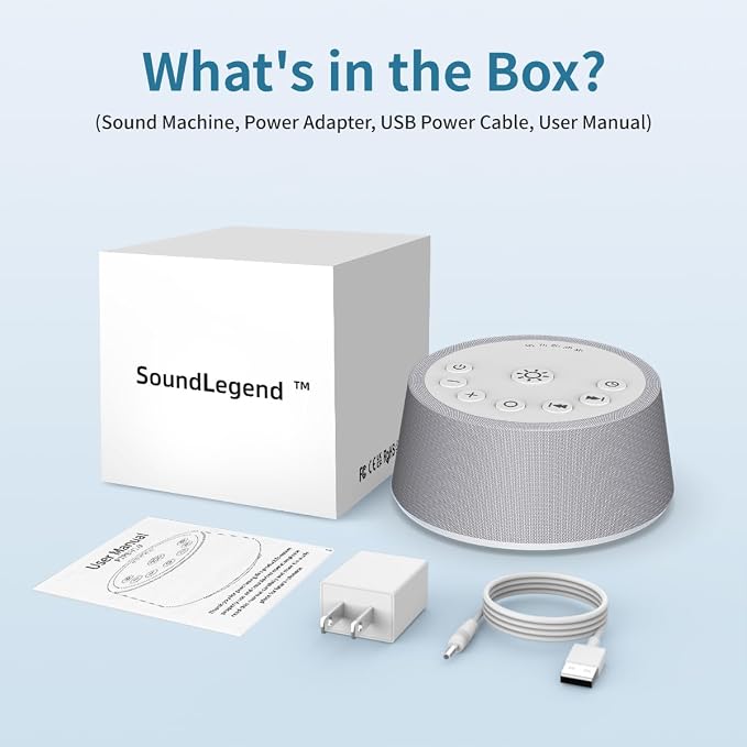SoundLegend White Noise Sleep Sound Machines 30 Sounds 32-Level Volume 12 - Image 8