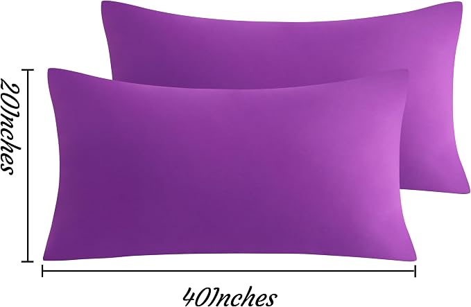 NTBAY King Pillow Cases Set of 2, 2 Pack Brushed Microfiber 20x40 Pillow Cases - Image 6