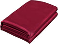 Homiest Burgundy Satin King Flat Sheet by Homiest