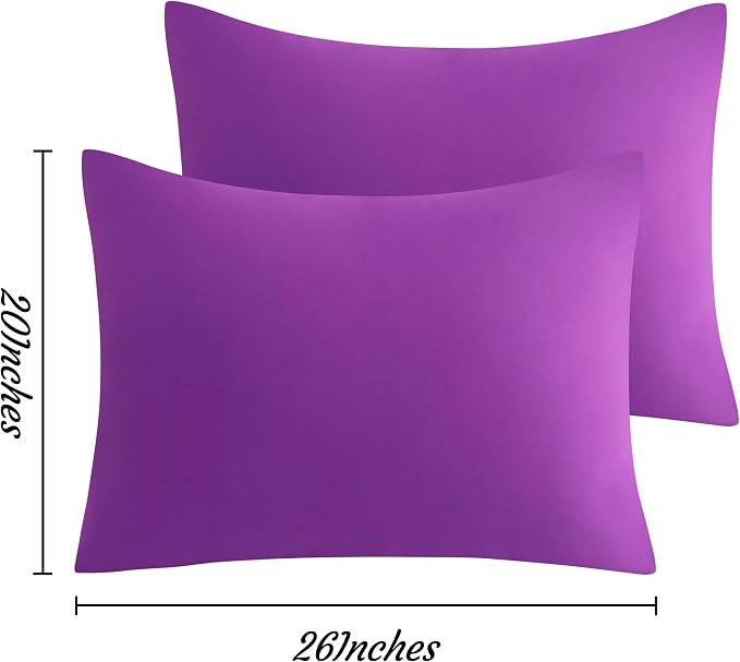NTBAY Standard Pillow Cases Set of 2, 2 Pack Brushed Microfiber 20x26 Pillow - Image 6