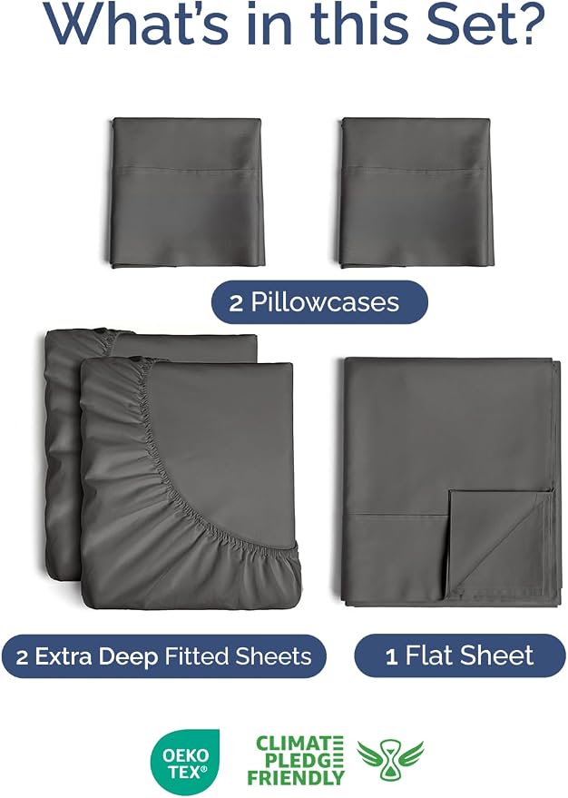 Extra Deep Split King Sheet Set - Image 2