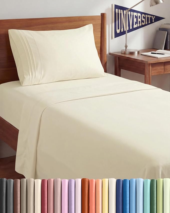 Twin XL Size 3 Piece Sheet Set by CGKUnlimited