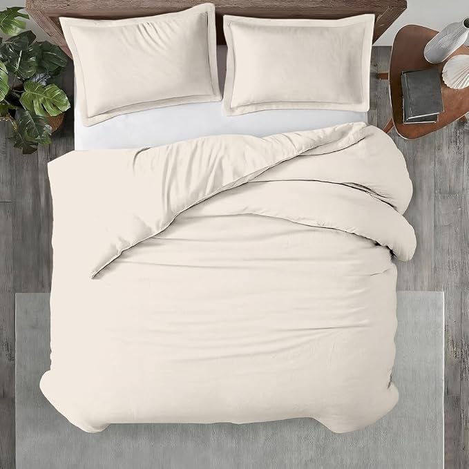 Kotton Culture 3 Pc Duvet Cover Queen Size/Full Size Set-100% Egyptian Cotton by KottonCulture