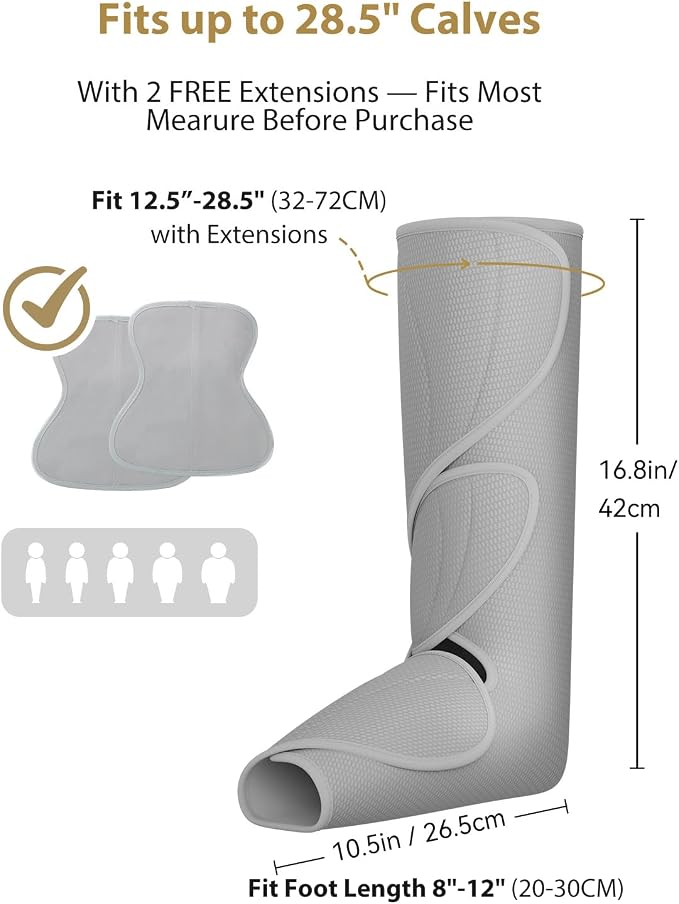 FIT KING Air Compression Leg Massager, Pneumatic Compression Boots - Image 6