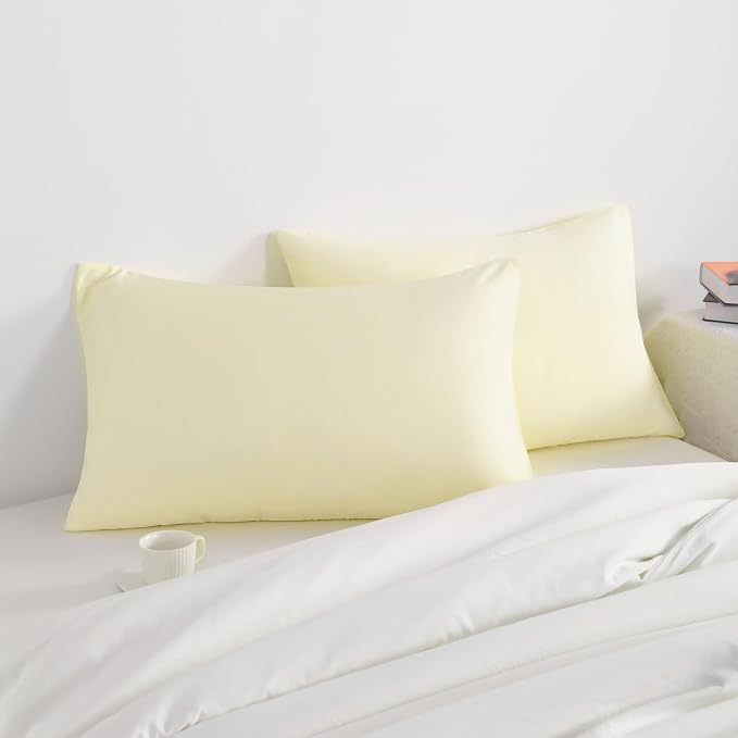 NTBAY Queen Pillow Cases Set of 2, 2 Pack Brushed Microfiber 20x30 Pillow Cases - Image 2