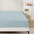 ROSE&RISY Light Blue King Fitted Sheet, Soft and Breathable by ROSERISY