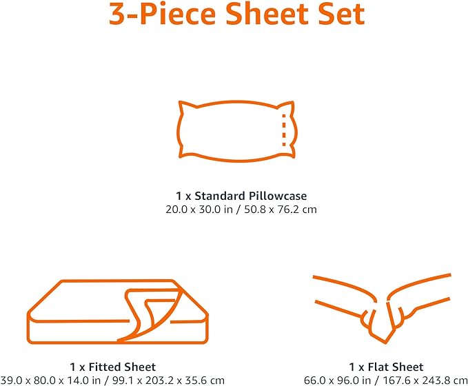 Amazon Basics Lightweight Super Soft Easy Care Comfortable Breathable Brushed - Image 6