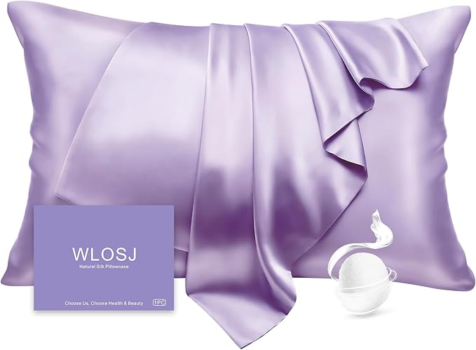 100% Silk Pillow Cases Queen Size Mulberry Silk Pillowcase by WLOSJ