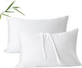 2 Pack Cooling Pillow Cases, Viscose Derived from Bamboo Pillow Protectors by ShunjieHome