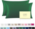 Silk Pillow Cases 2 Pack, Soft Breathable and Sliky Queen Size Pillow Cases Set by Suatien