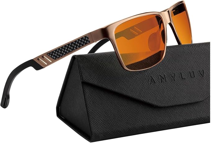 ANYLUV Blue Light Blocking Glasses Men Computer Gaming Glasses Lightweight by ANYLUV