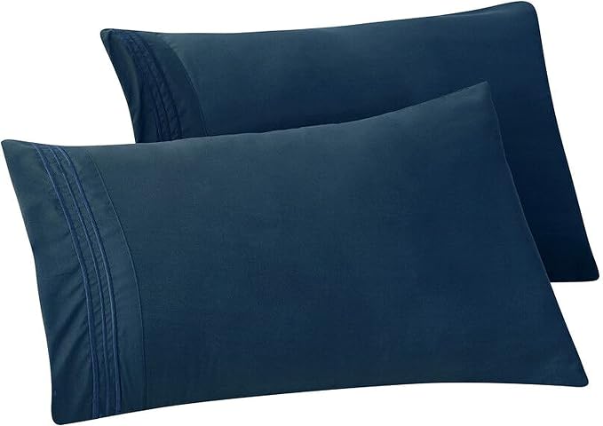 Elegant Comfort Solid Pillowcases 1500 Premium Hotel Quality Microfiber by ELEGANTCOMFORT