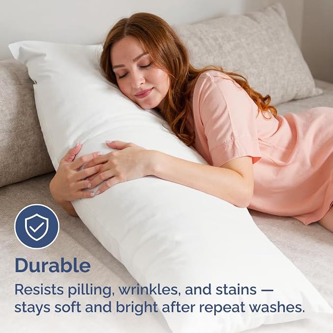 Body Pillowcases Set of 4-20x54 Long Body Pillow Case - Image 4