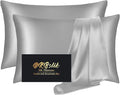 Silk Pillow Cases 2 Pack, Mulberry Silk Pillowcases Standard Set of 2, Anti Acne by HOME