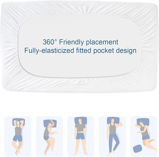 Cot Mattress Protector Pad Waterproof Quilted 30" x 75", Breathable & Cooling - Image 7