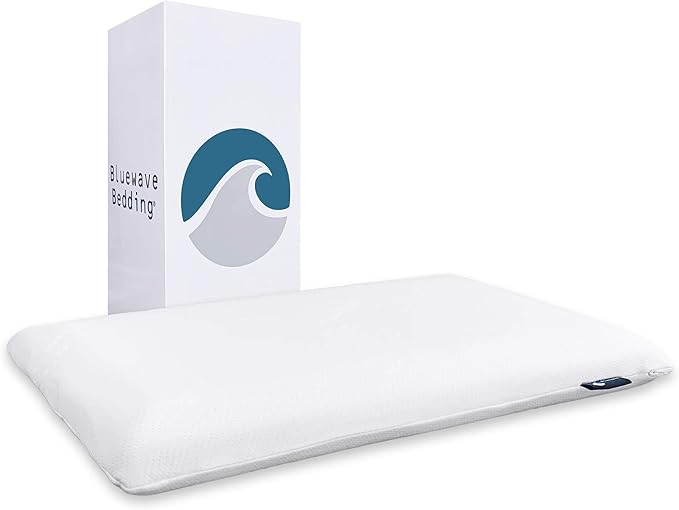 Bluewave Bedding Ultra Slim Gel Memory Foam Pillow by BluewaveBedding
