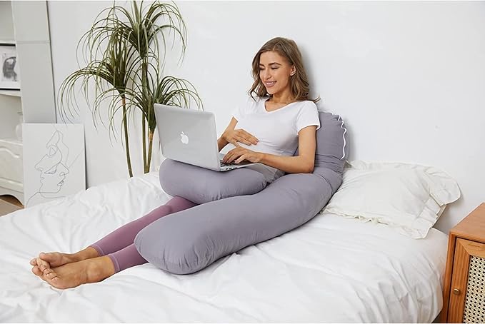 ZZZhen Pregnancy Pillow for Sleeping, U Shaped Maternity Pillow - Image 4