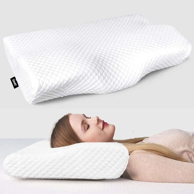 ZAMAT Memory Foam Pillow for Neck Pain Relief, Adjustable Orthopedic Ergonomic by ZAMAT