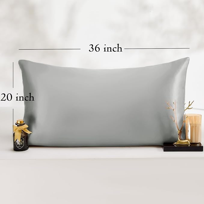 King Satin Pillowcase for Hair 2pc, Similar to Silk Pillow Cases, Easier Care - Image 5