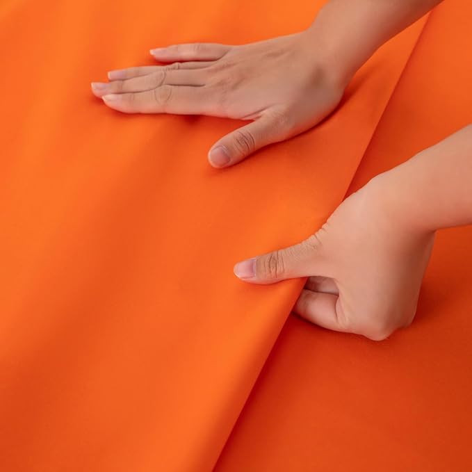 Full Flat Sheet Only， 80x96Inch Orange - Image 5