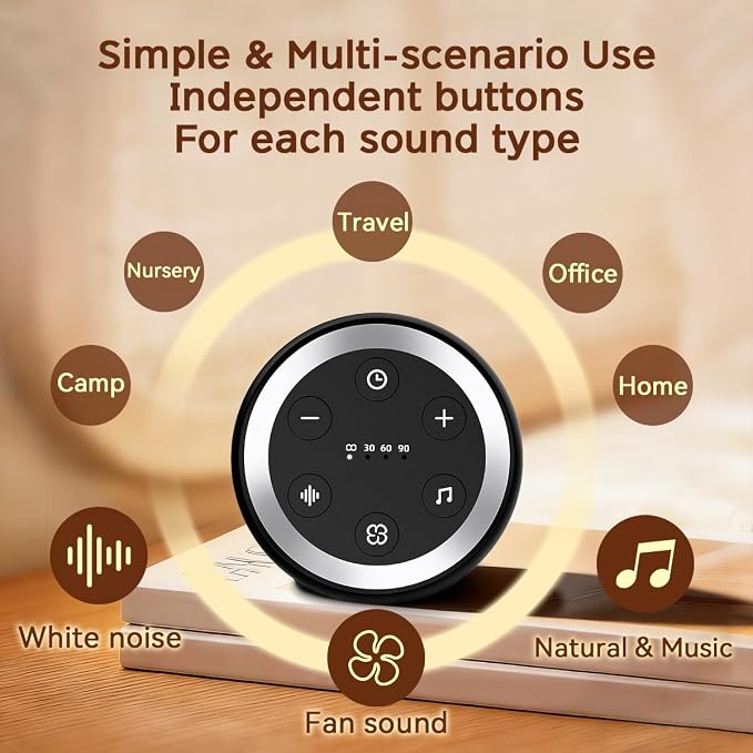 Small Sound Machine Battery Mini White Noise Machine - Image 5