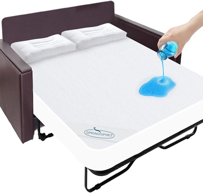 Queen Sofa Bed Terry Mattress Protector Pad Cover 100% Waterproof and - Image 2