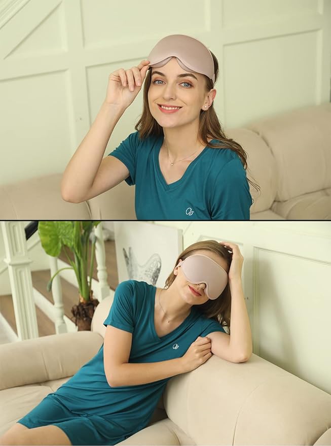 Sleep Mask, 3D Deep Contoured Eye Covers - Image 2