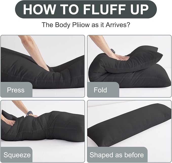 DOWNCOOL Large Body Pillow Insert- Breathable Full Body Pillow - Image 4