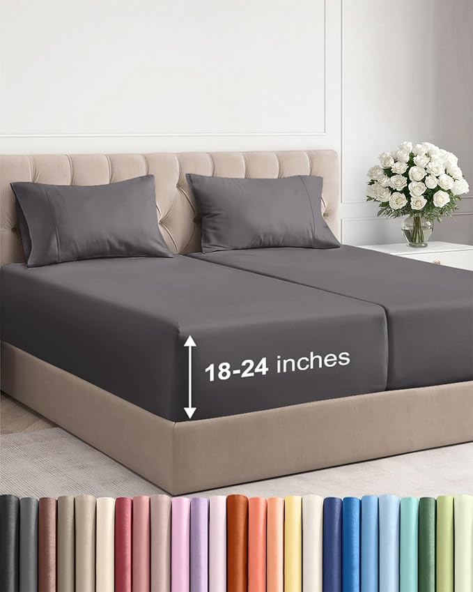 Extra Deep Split King Sheet Set by CGKUnlimited