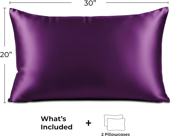 Pure Bedding Satin Pillowcase 2 Pack - Image 6