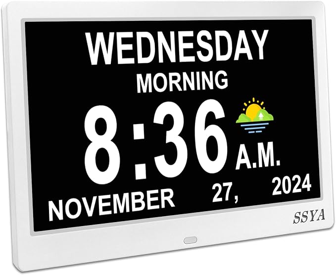 SSYA Dementia Clock for Seniors, Digital Clock by SSYA
