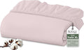 Royale Linens 100% Organic Cotton Fitted Sheet by ROYALELINENS