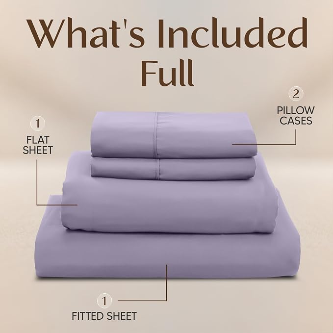 Utopia Bedding Full Size Sheet Set – 4 Piece Bed Sheets, Soft and Breathable - Image 3