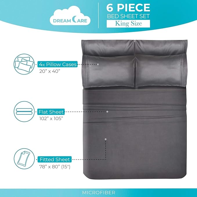 DREAMCARE California King Sheet Sets - Image 3
