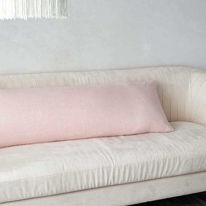 Simple&Opulence Body Pillow Cover 20" x 54", 100% Pure Linen, Ultra Soft and - Image 5